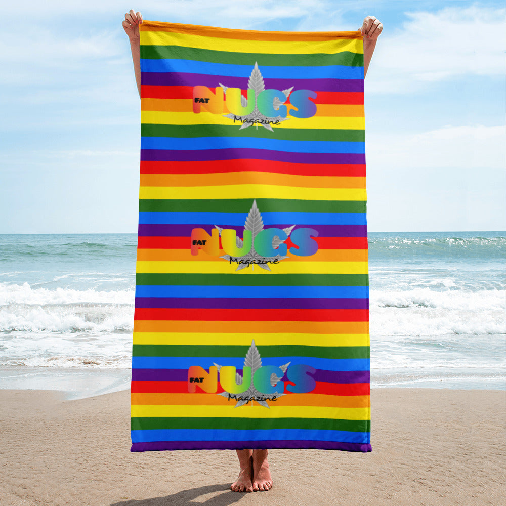 Rainbow Nugs Beach Towel